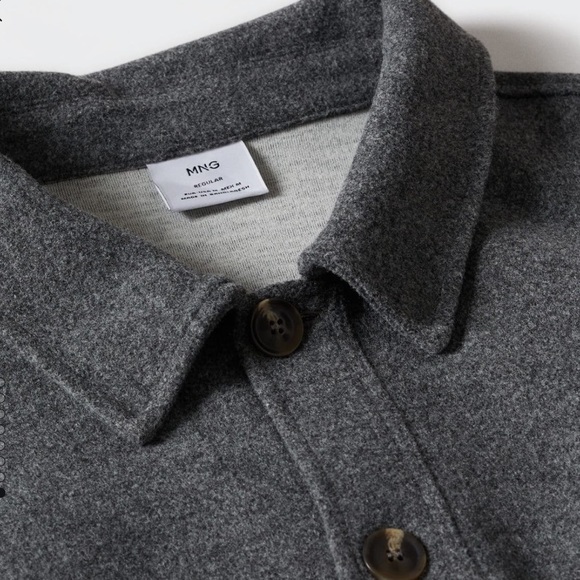 MANGO Textured Overshirt - Picture 8 of 8